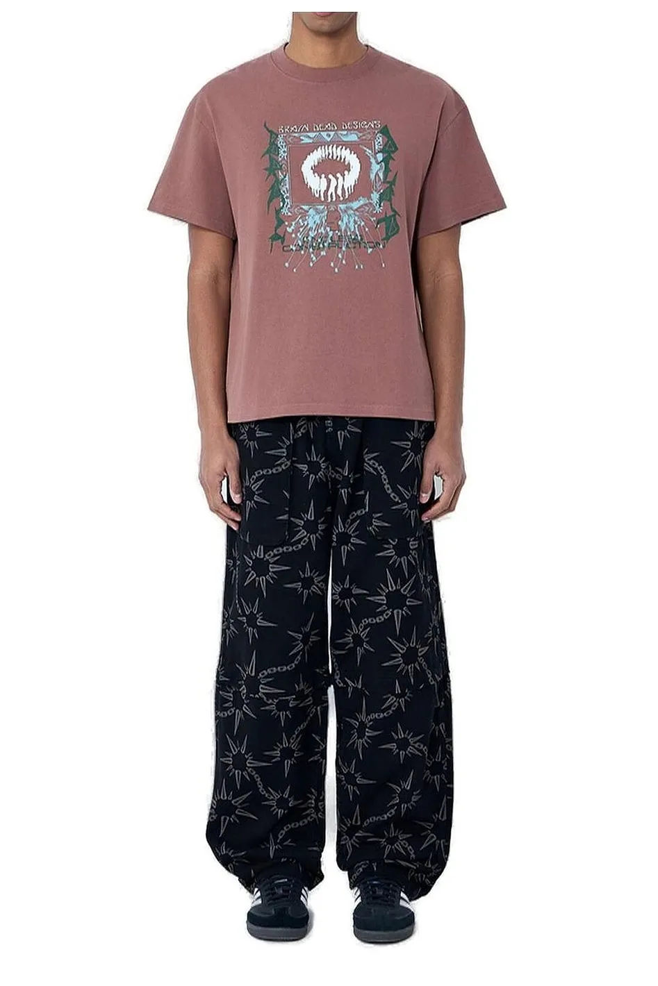 Brain Dead Graphic Printed Crewneck T-Shirt