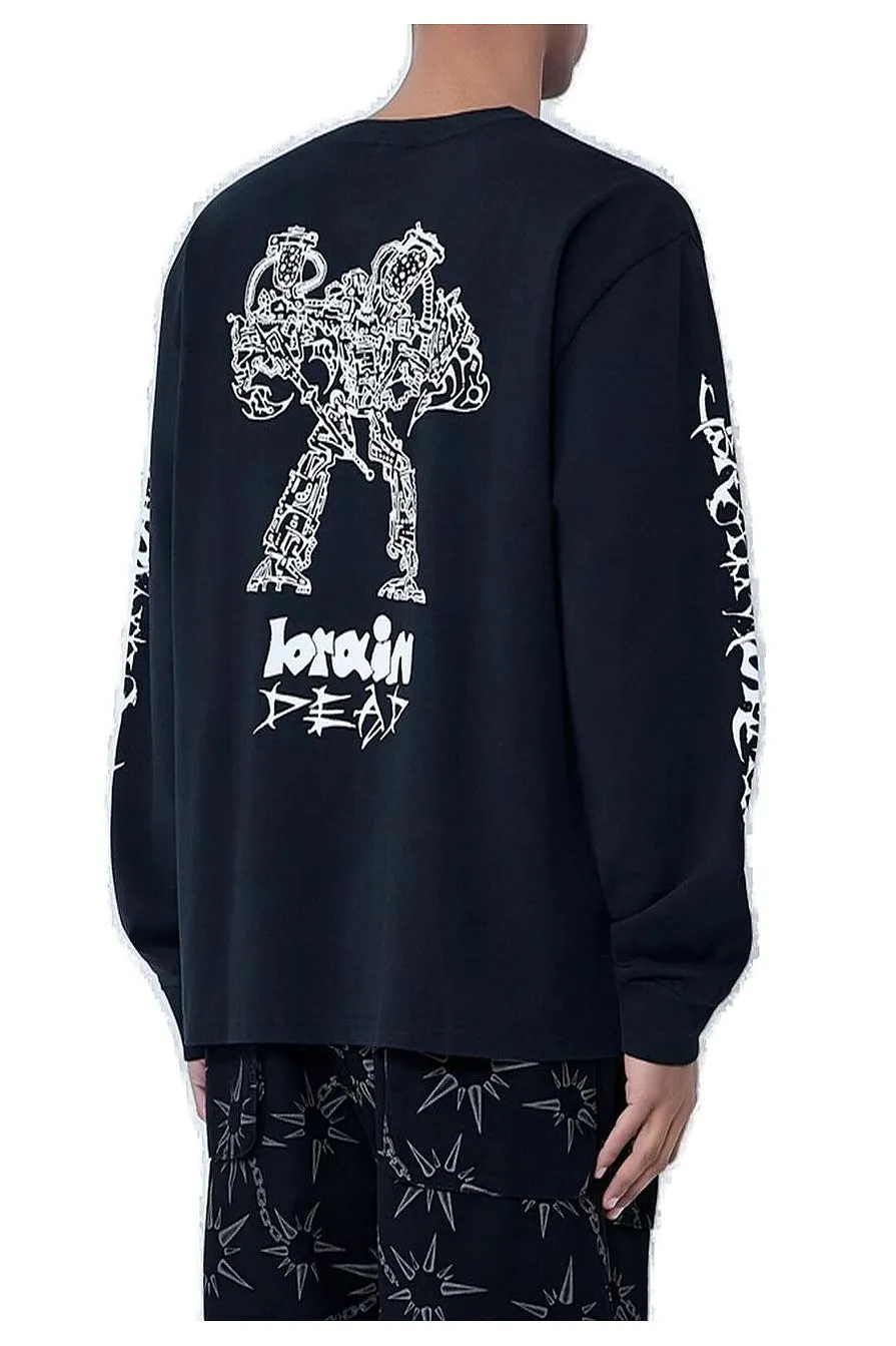 Brain Dead Logo Printed Sweatshirt