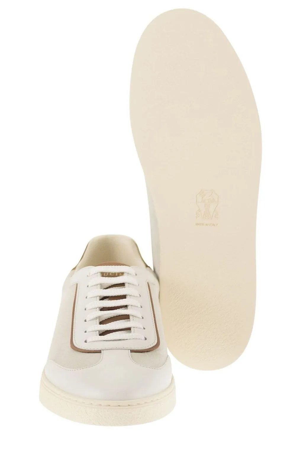 Brunello Cucinelli Almond Toe Lace-Up Sneakers