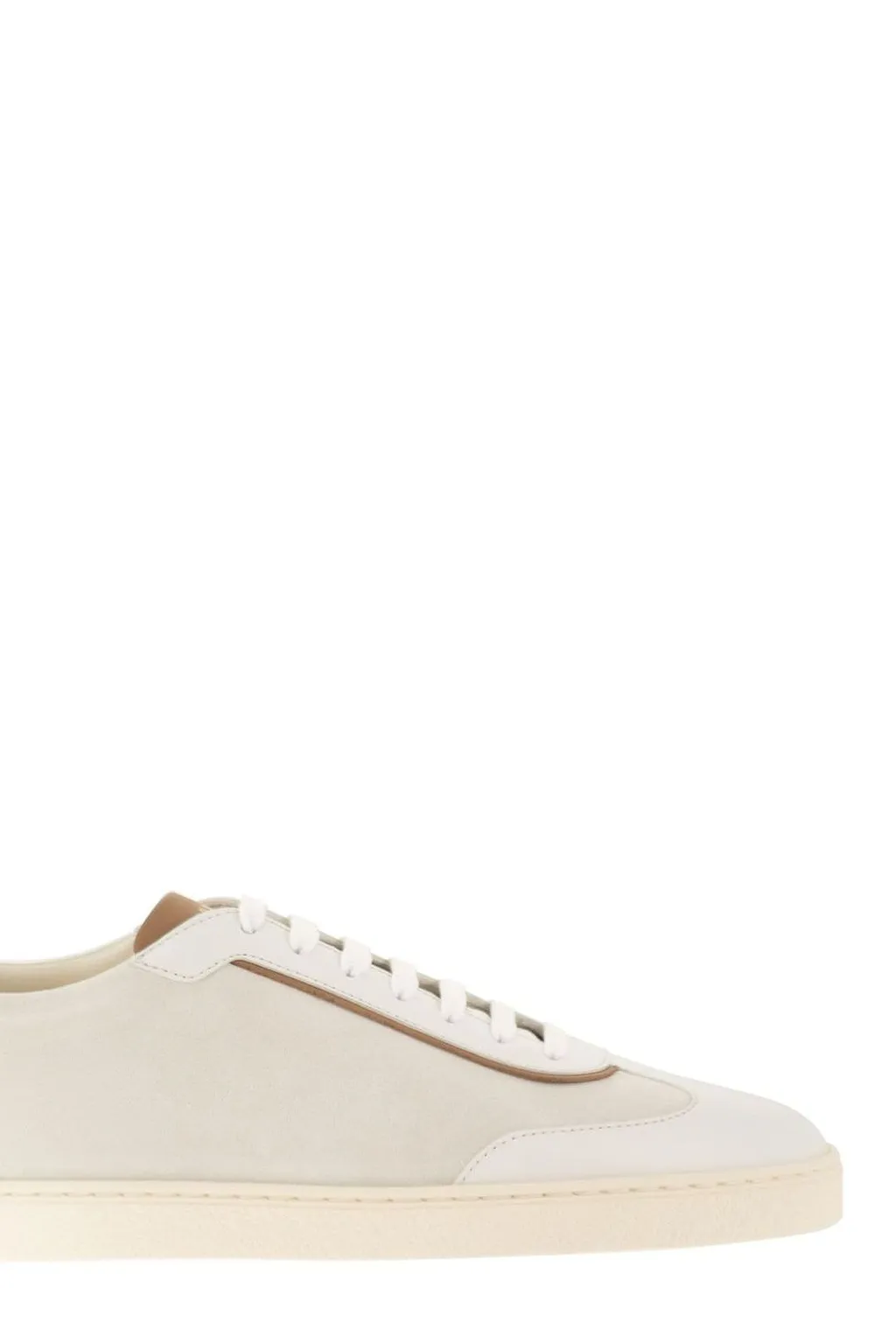 Brunello Cucinelli Almond Toe Lace-Up Sneakers