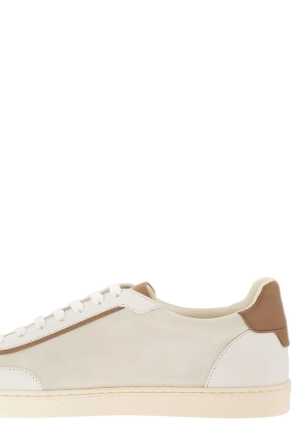 Brunello Cucinelli Almond Toe Lace-Up Sneakers