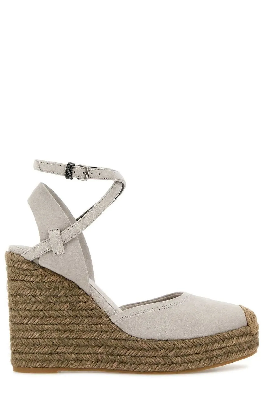 Brunello Cucinelli Ankle-Strap Wedge Heeled Sandals