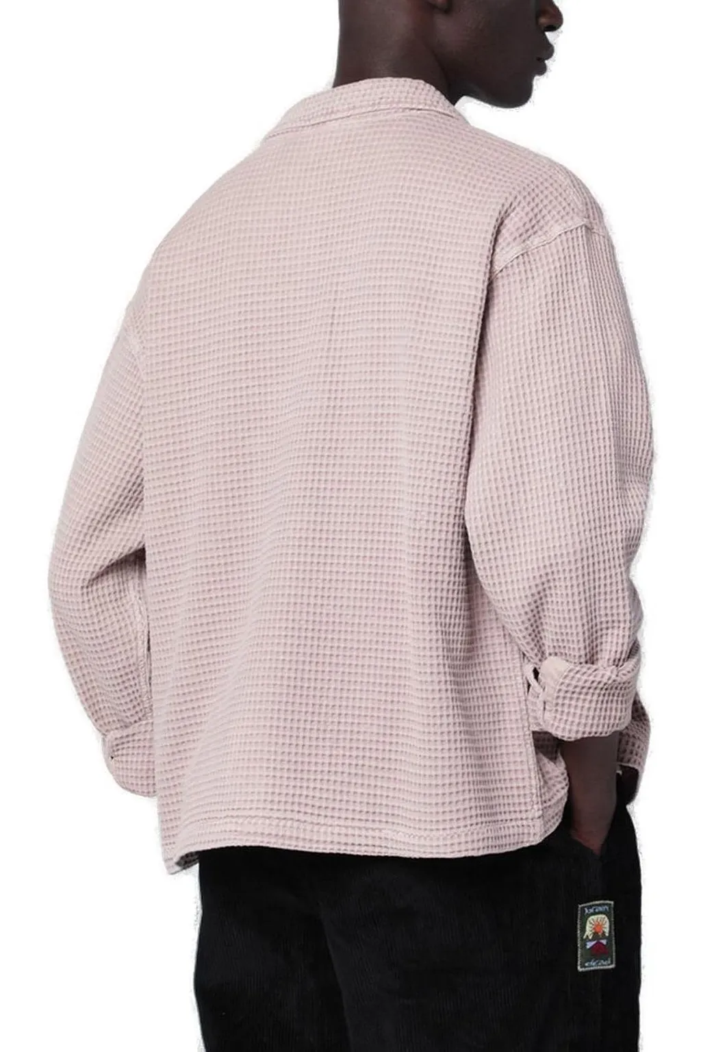 Brain Dead Waffle Button Front Shirt