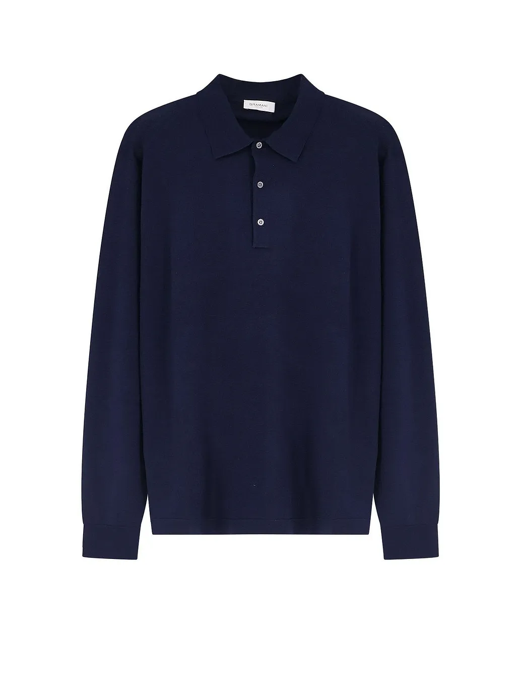 Bramani Cashmere Long-Sleeve Polo Shirt