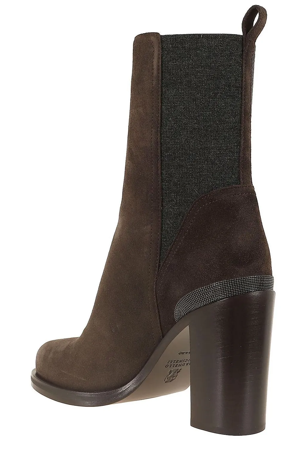 Brunello Cucinelli Block Heel Ankle Boots