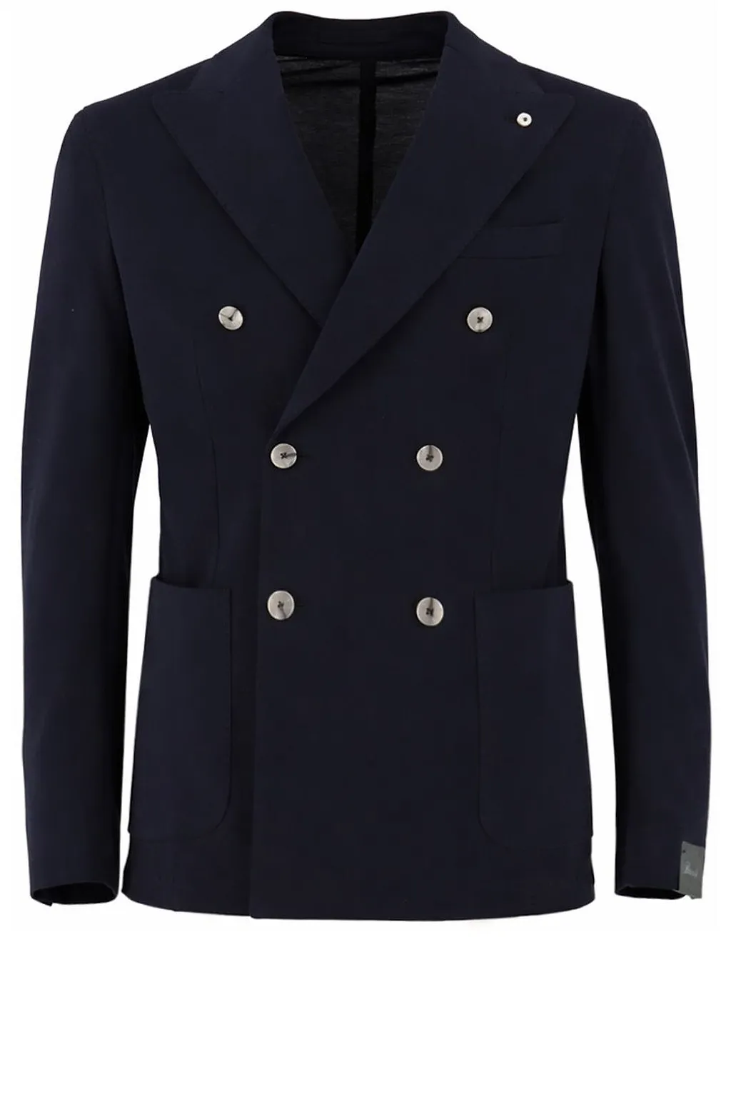 Brando Double-Breasted Peak-Lapel Blazer