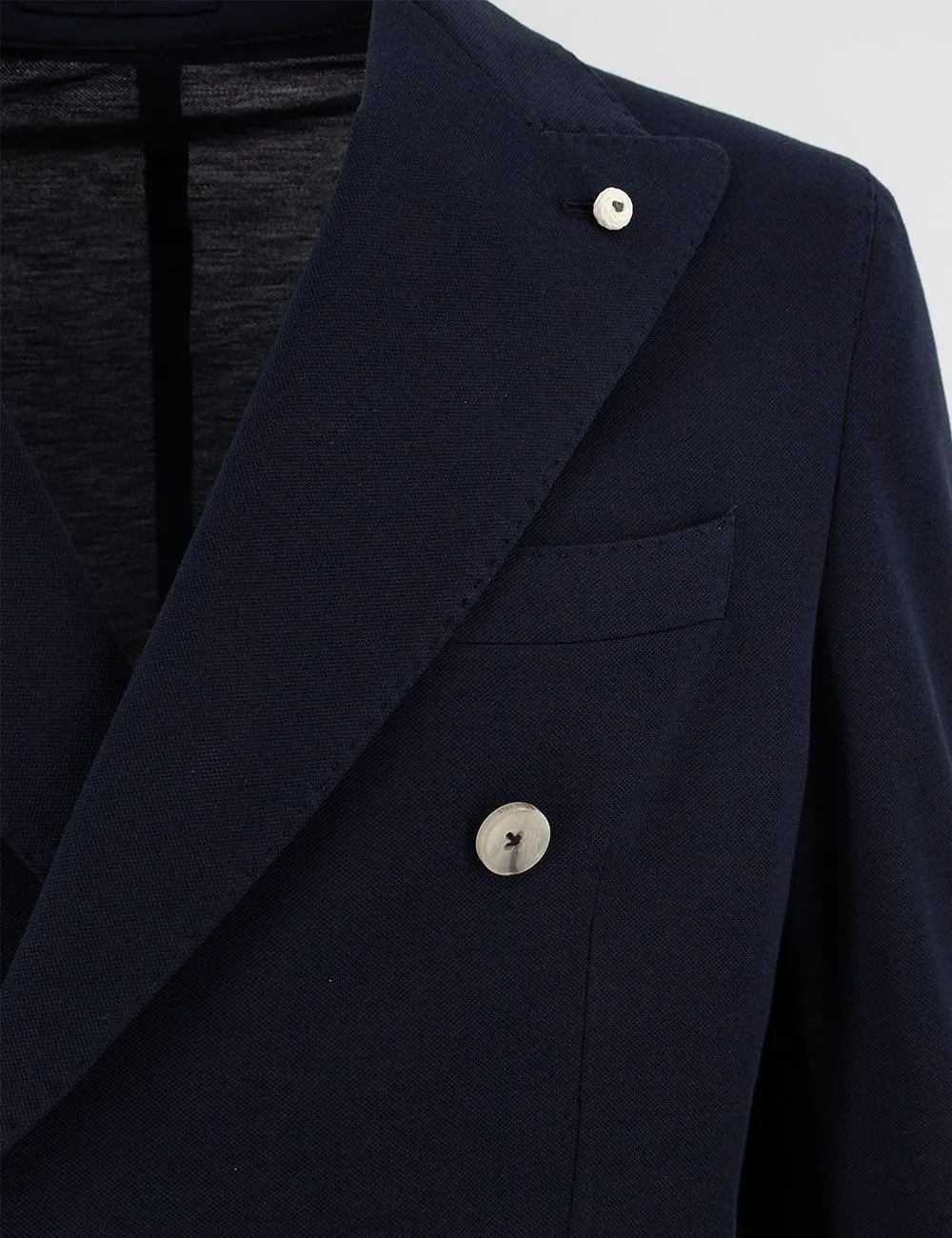 Brando Double-Breasted Peak-Lapel Blazer