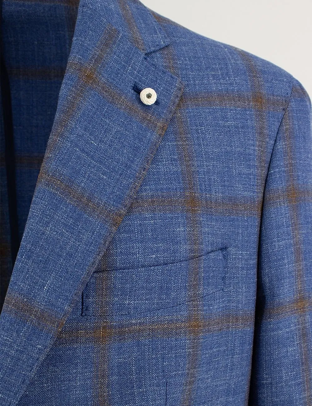 Brando Checked Two-Button Blazer