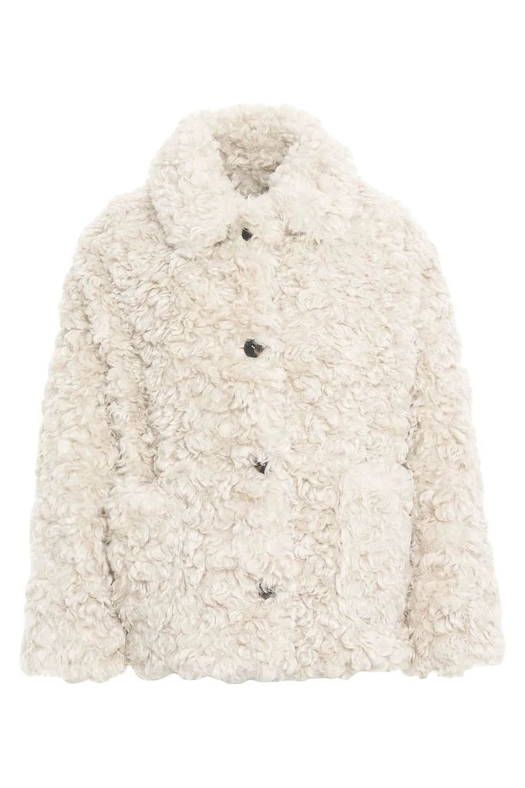 Breras Faux Fur Buttoned Jacket