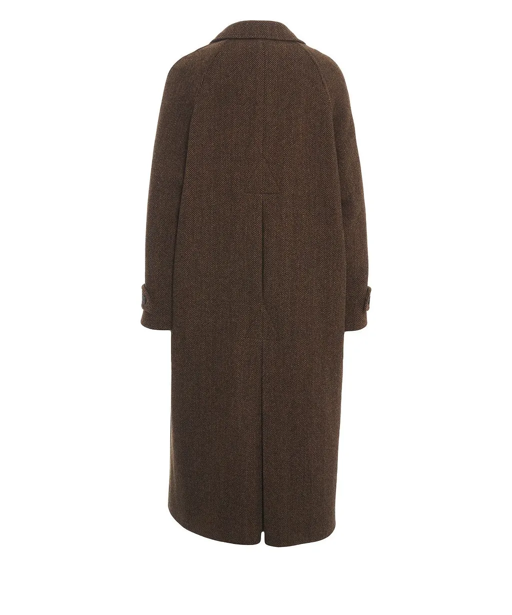 Breras Single Breasted Maxi Length Coat