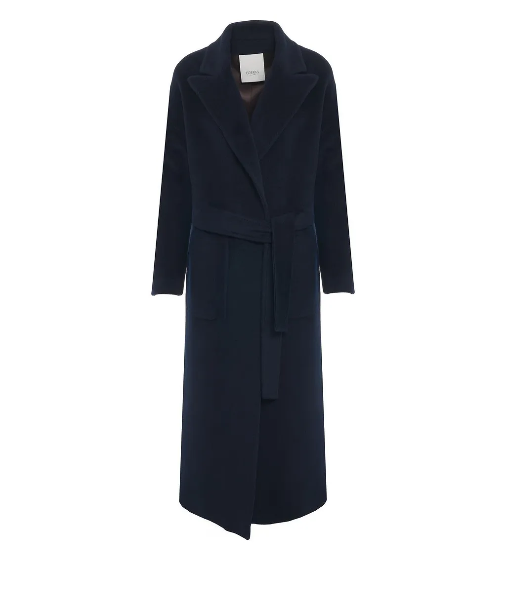 Breras V-Neck Belted Coat