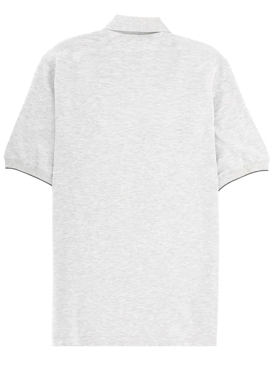 Brunello Cucinelli Logo Detailed Short-Sleeved Polo Shirt