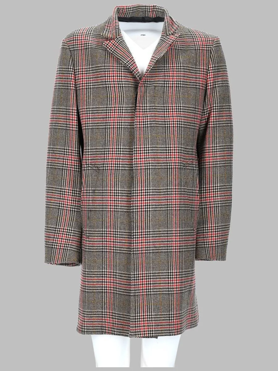 Brian Dales Checked Single-Breasted Coat