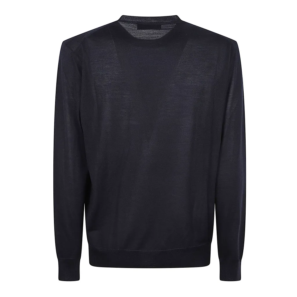 Brett Johnson Sheer Panel Crewneck Sweater