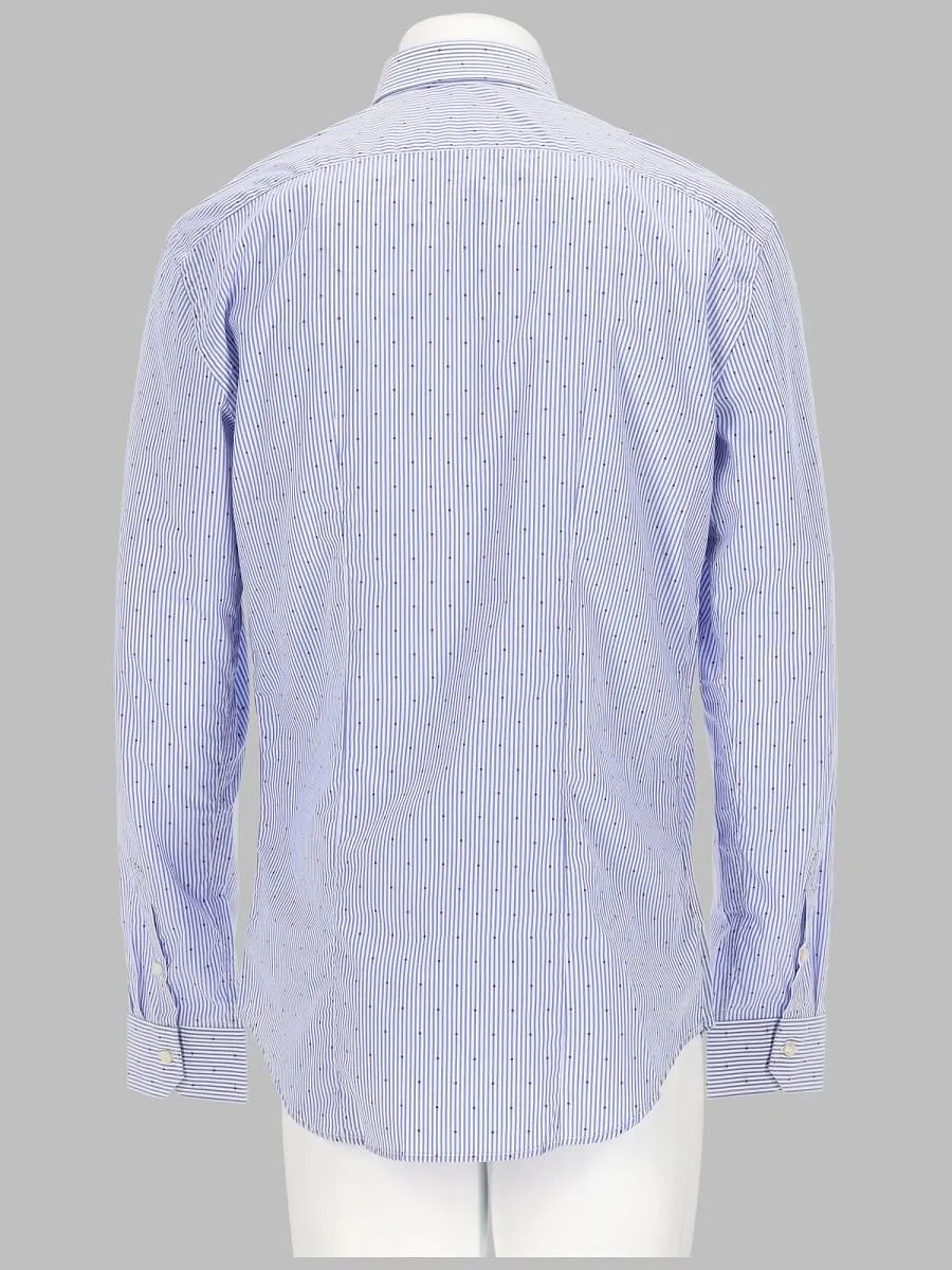 Brian Dales Micro-Dot Striped Shirt