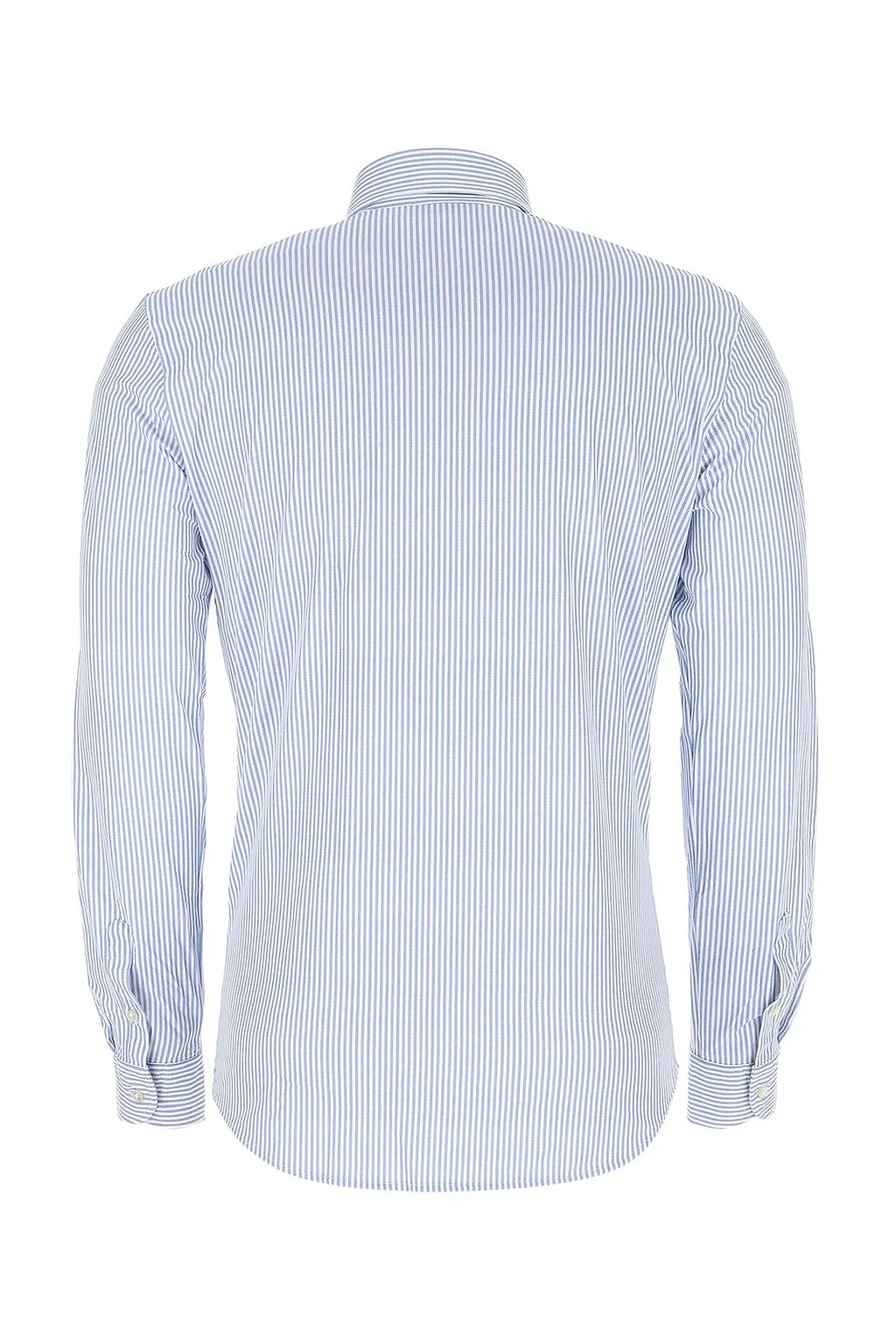 Brian Dales Long Sleeved Striped Buttoned Shirt