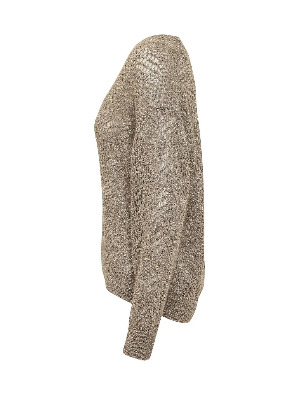 Brunello Cucinelli Dazzling Abstract Leaf Sweater