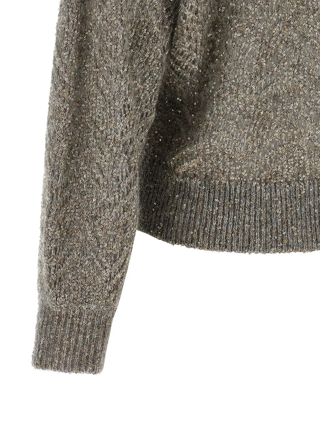 Brunello Cucinelli Dazzling Abstract Leaf Sweater