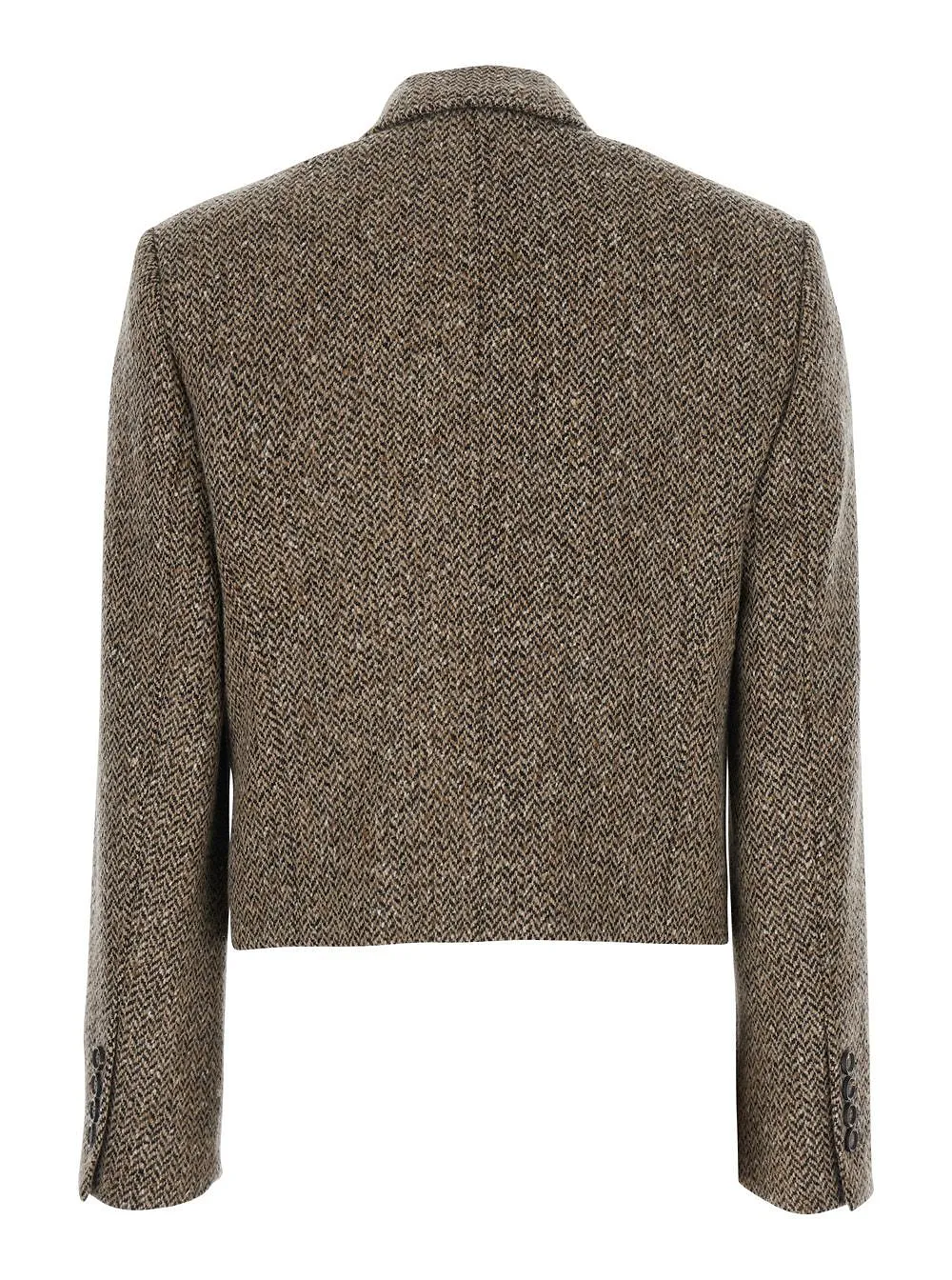 Brunello Cucinelli Double-Breasted Cropped Blazer