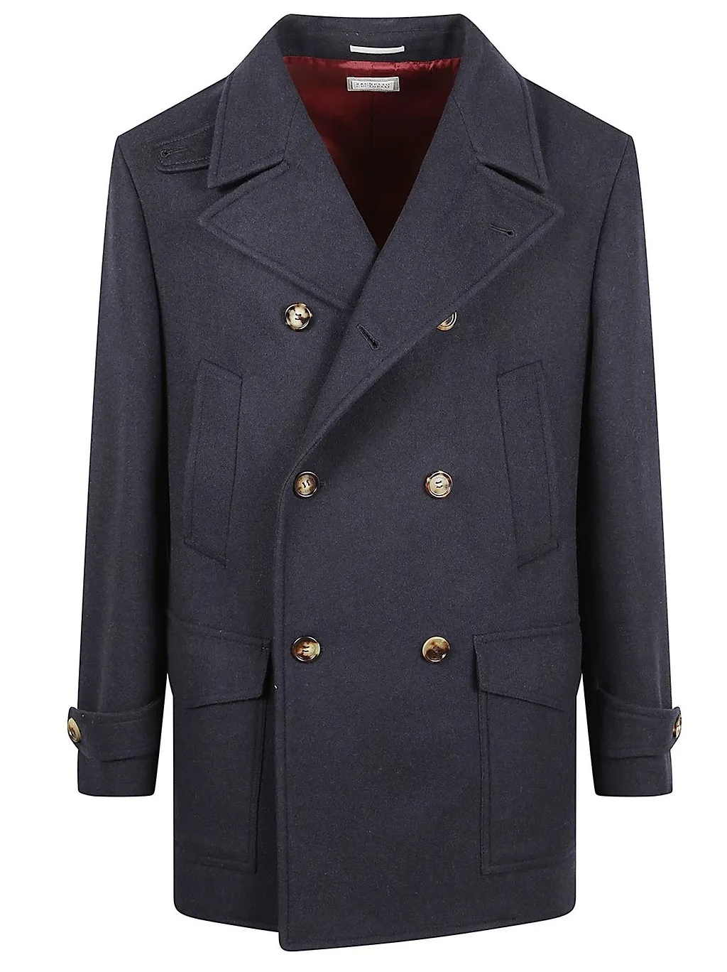 Brunello Cucinelli Double-Breasted Short Coat