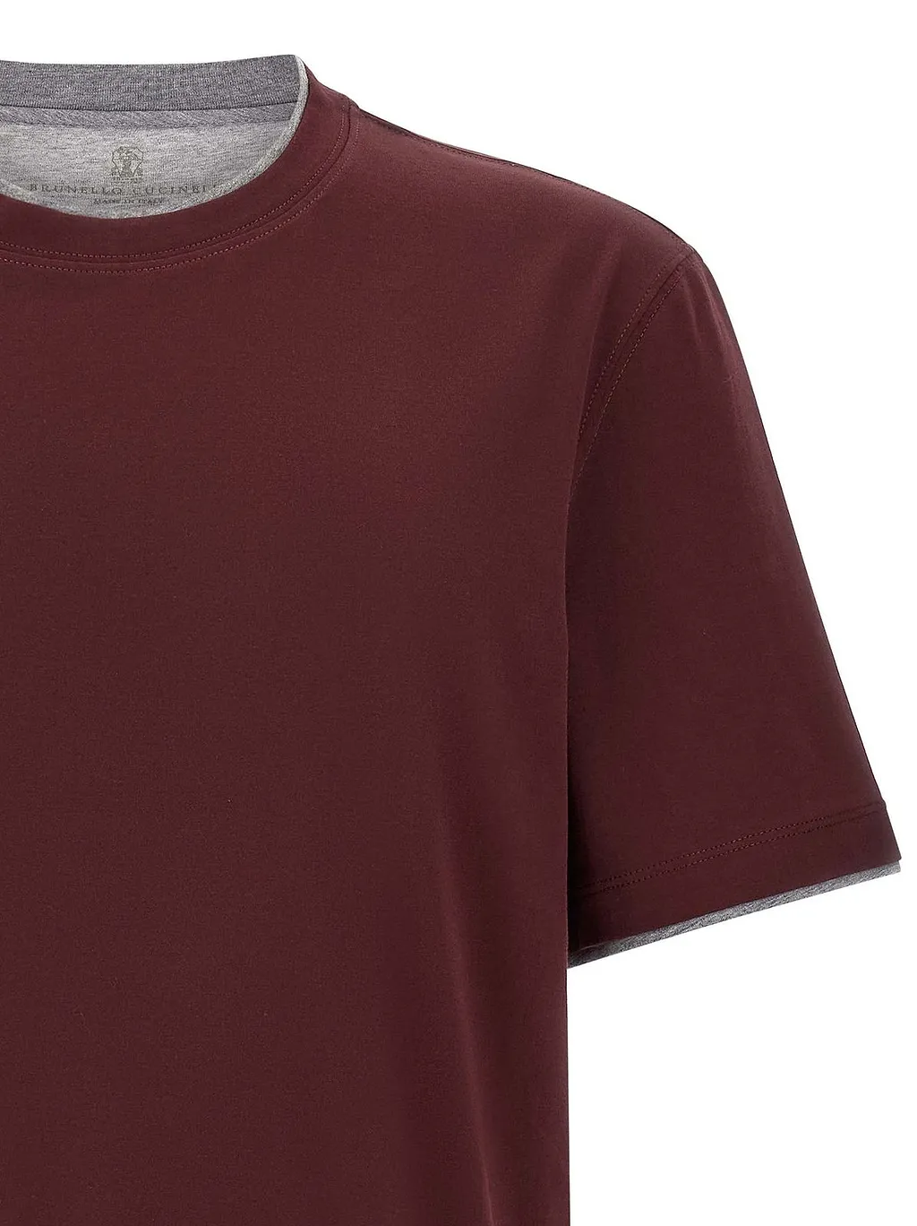 Brunello Cucinelli Double Layer T-Shirt