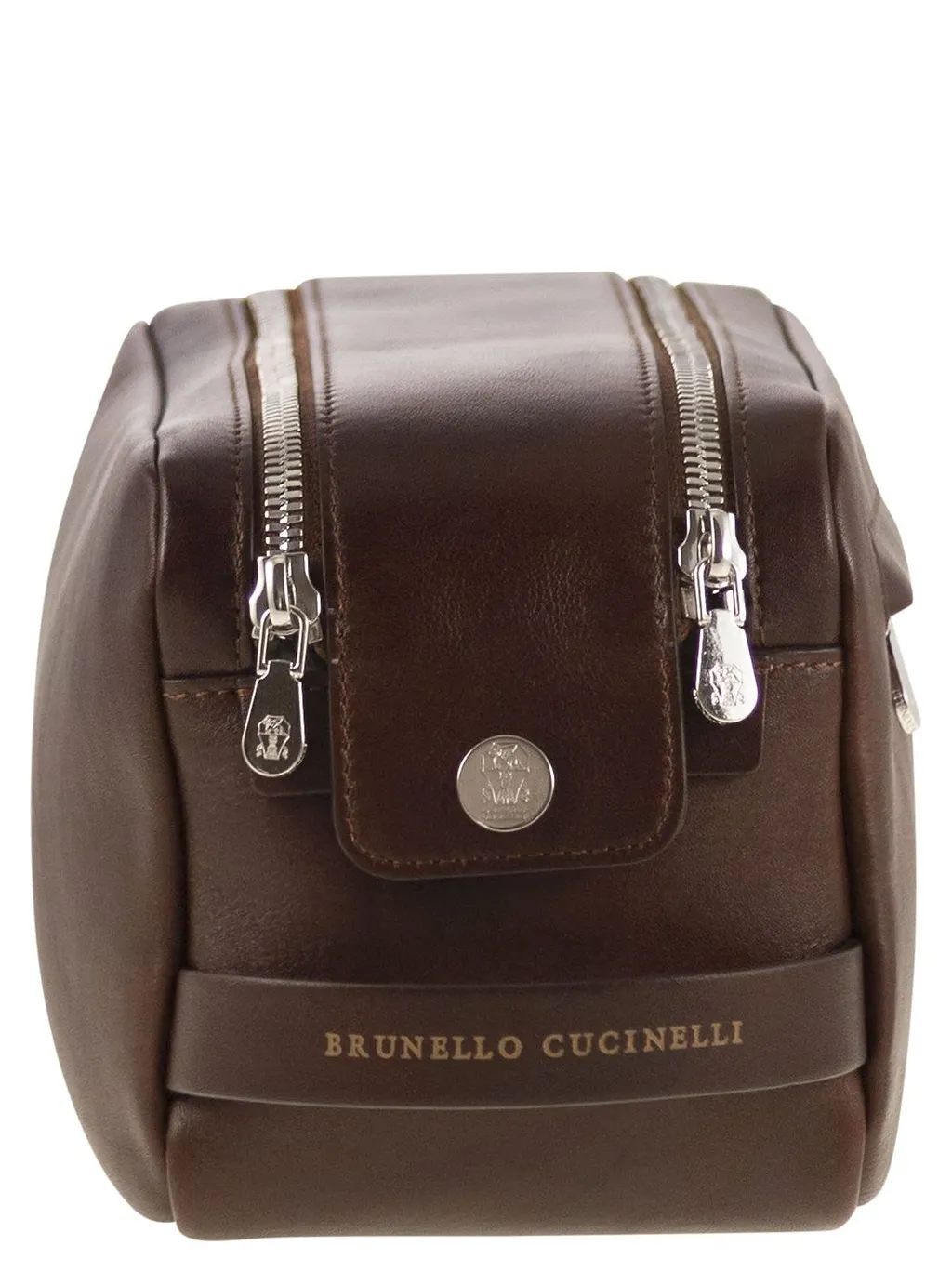 Brunello Cucinelli Double-Zip Beauty Case