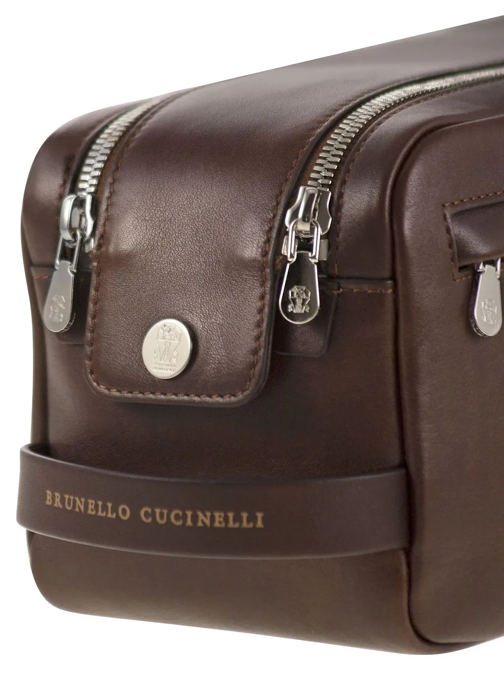 Brunello Cucinelli Double-Zip Beauty Case