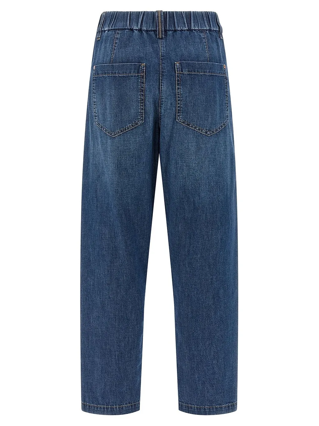 Brunello Cucinelli Elastic-Waist Tapered Jeans