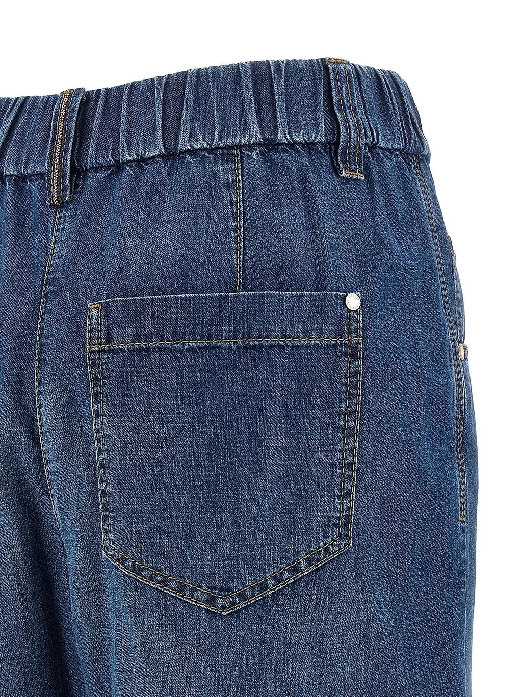 Brunello Cucinelli Elastic-Waist Tapered Jeans