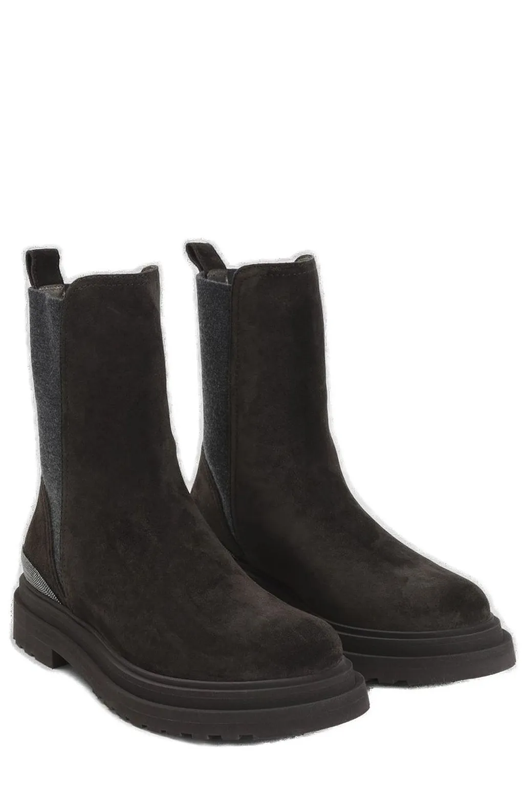 Brunello Cucinelli Embellished Ankle Boots