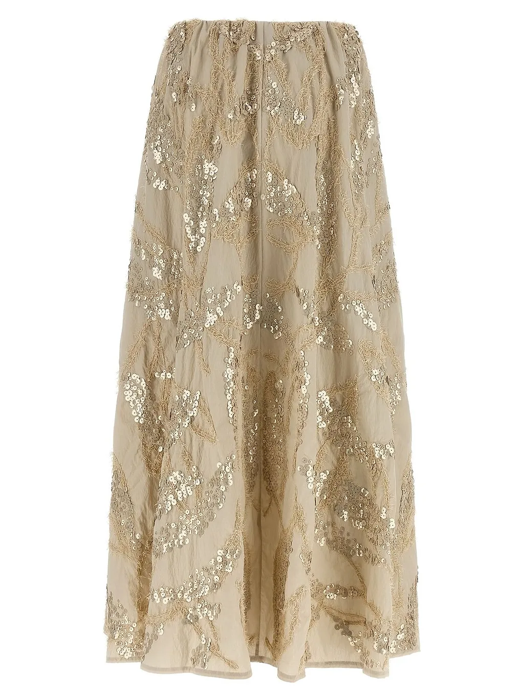 Brunello Cucinelli Embellished Embroidered Skirt