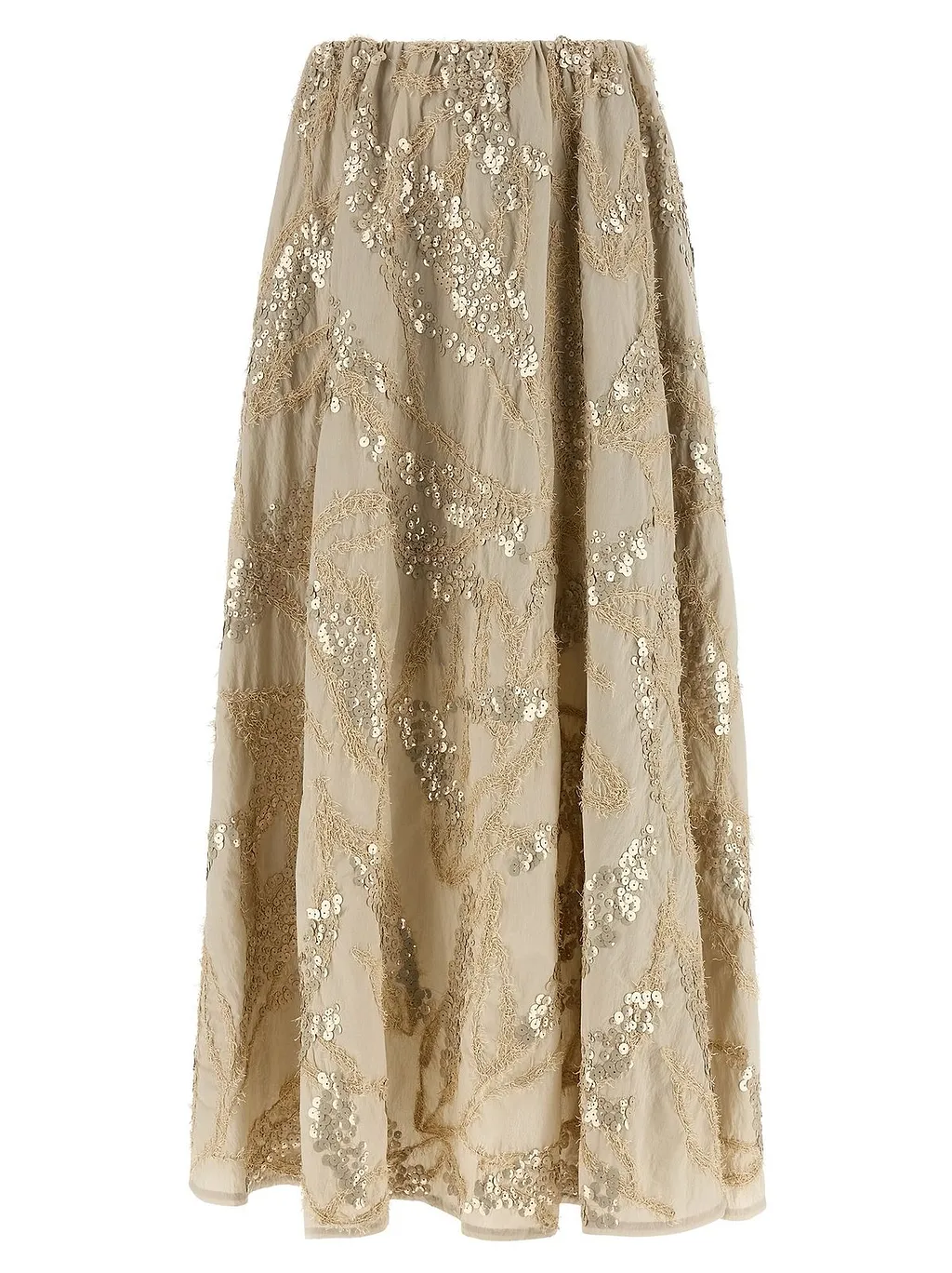 Brunello Cucinelli Embellished Embroidered Skirt