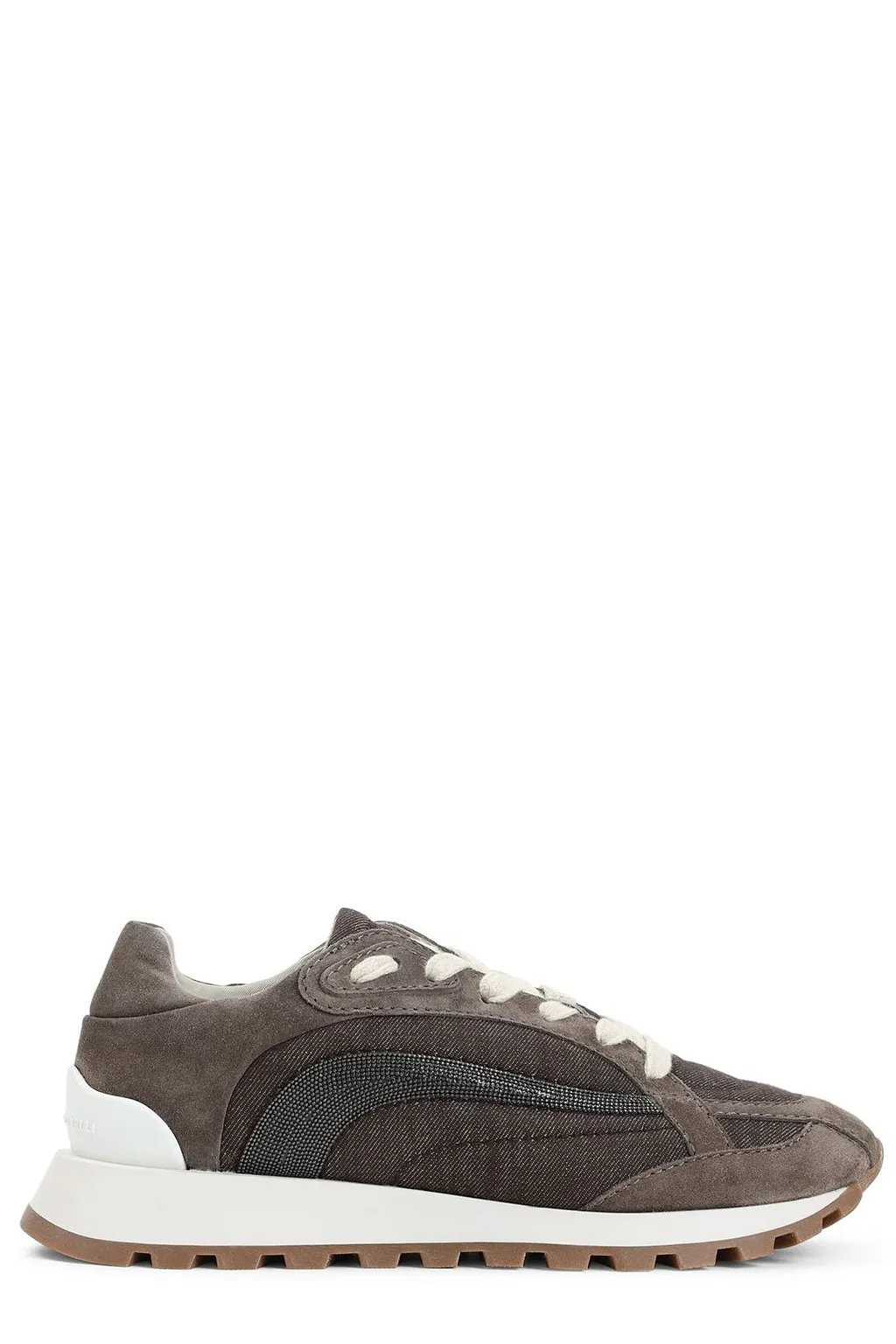 Brunello Cucinelli Embellished Lace-Up Sneakers