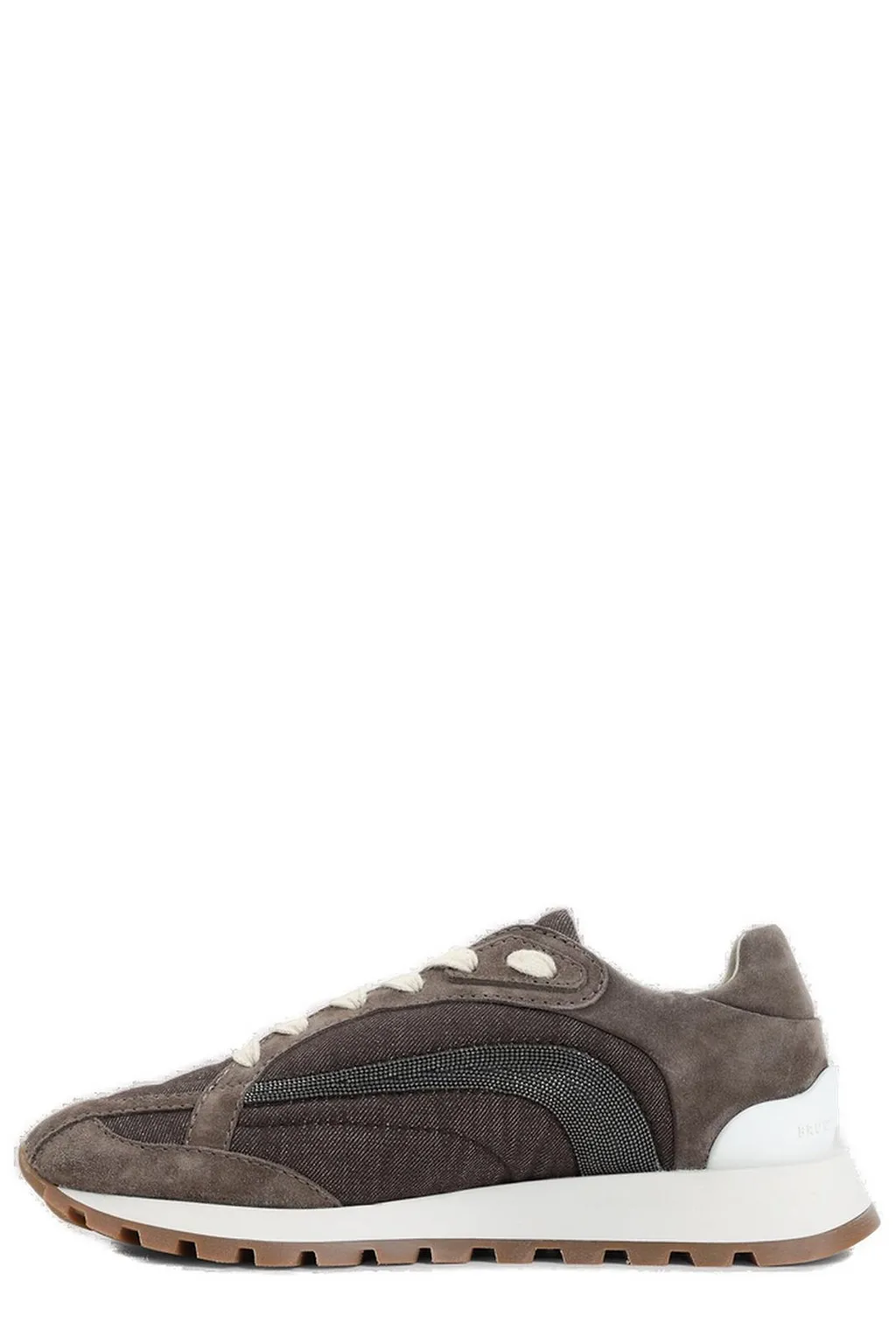 Brunello Cucinelli Embellished Lace-Up Sneakers