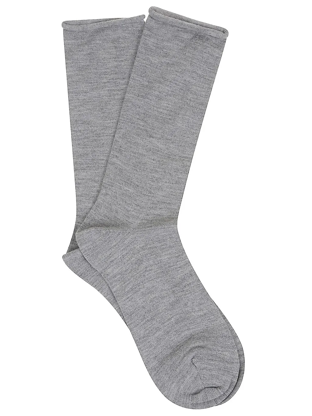 Brunello Cucinelli Fine-Knitted Rolled Trim Socks