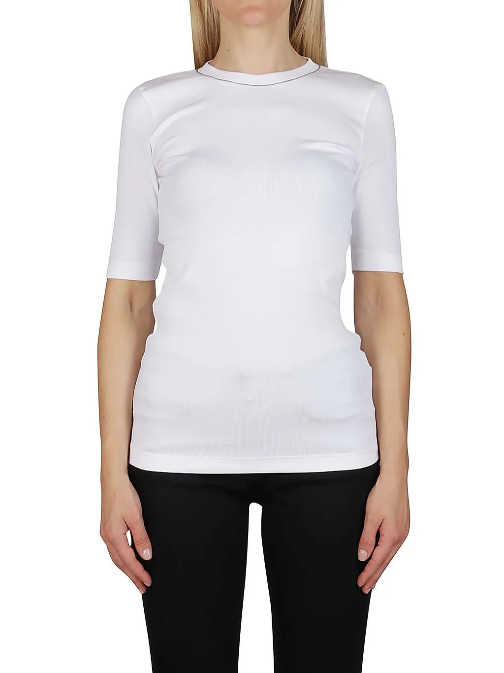 Brunello Cucinelli Embellished Short-Sleeved T-Shirt