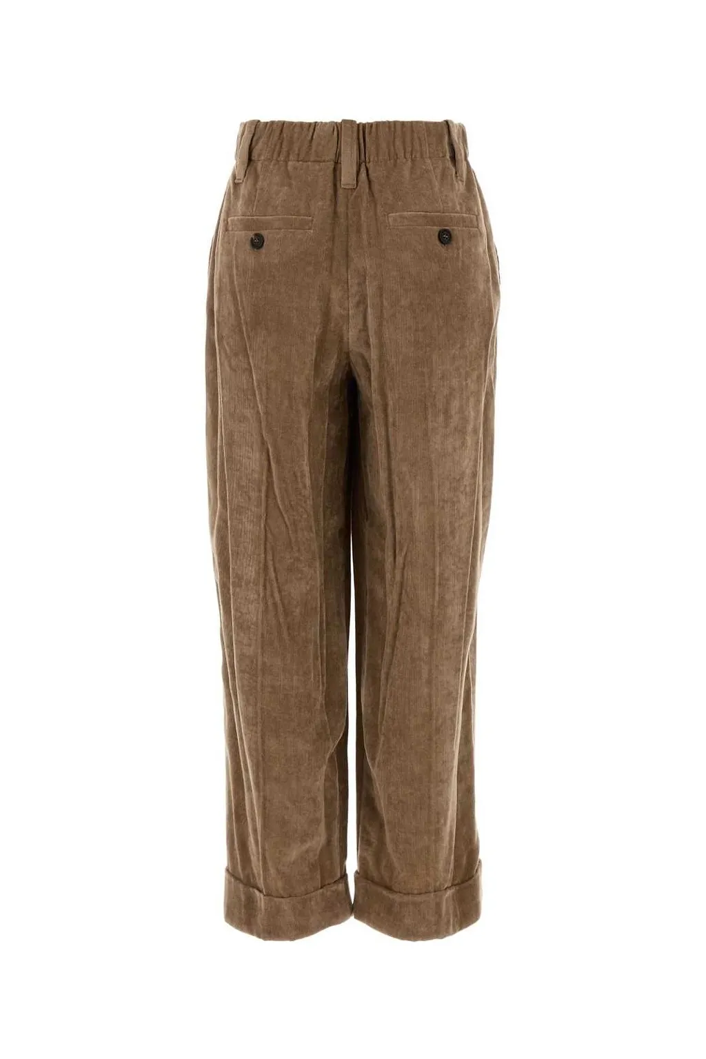 Brunello Cucinelli Fluid Corduroy Baggy Sartorial Trousers