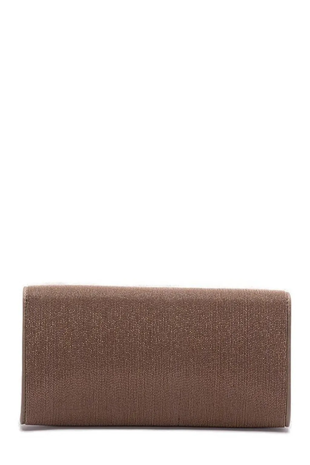 Brunello Cucinelli Precious Monili Foldover Top Clutch Bag