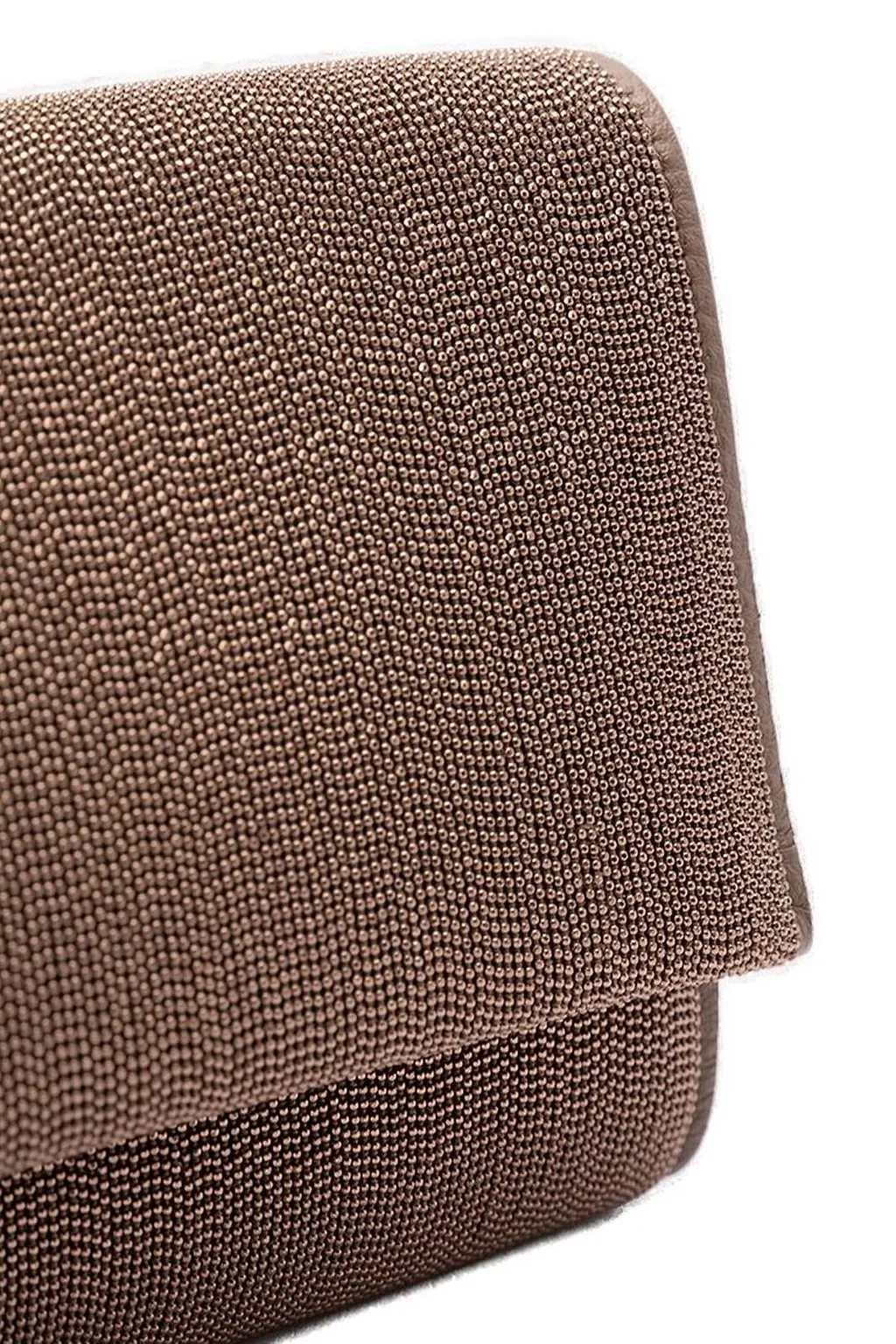 Brunello Cucinelli Precious Monili Foldover Top Clutch Bag