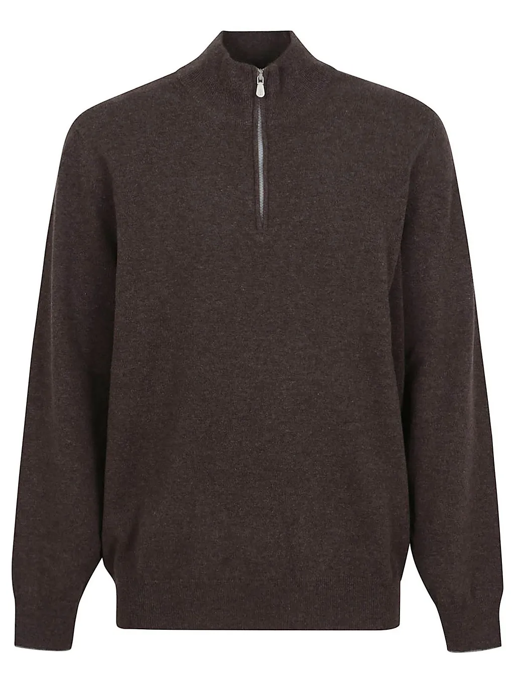 Brunello Cucinelli Funnel-Neck Knitted Polo Shirt