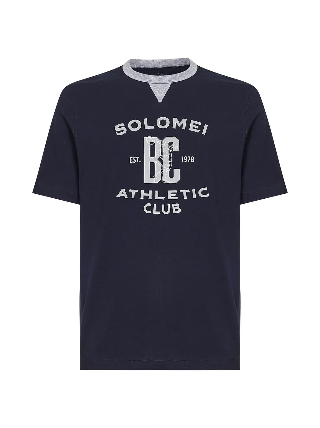 Brunello Cucinelli Graphic Printed Crewneck T-Shirt