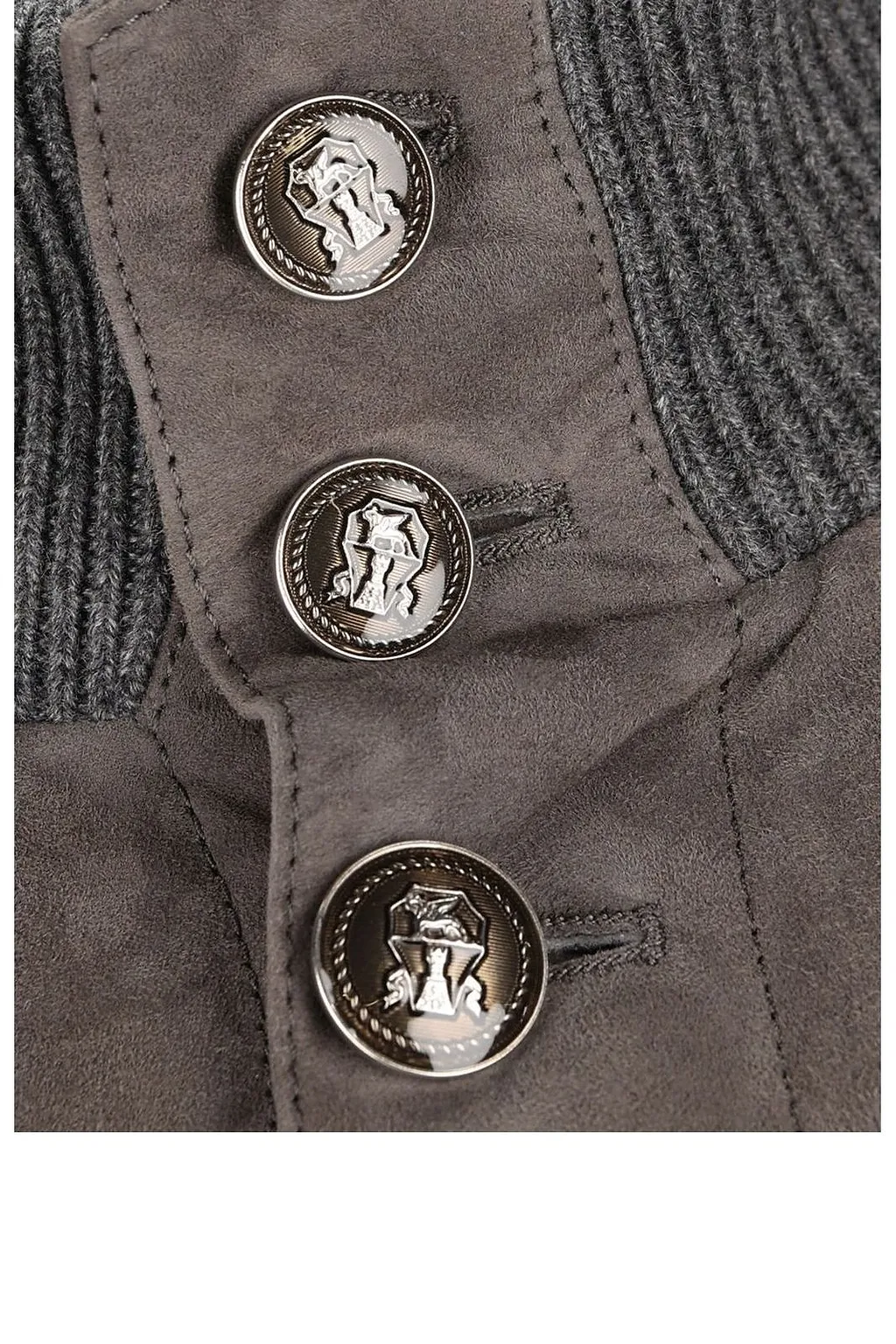 Brunello Cucinelli High-Neck Buttoned Jacket