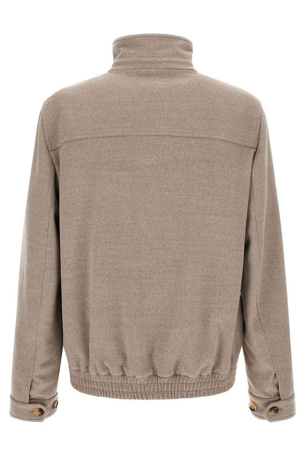 Brunello Cucinelli High Neck Zip-Up Jacket