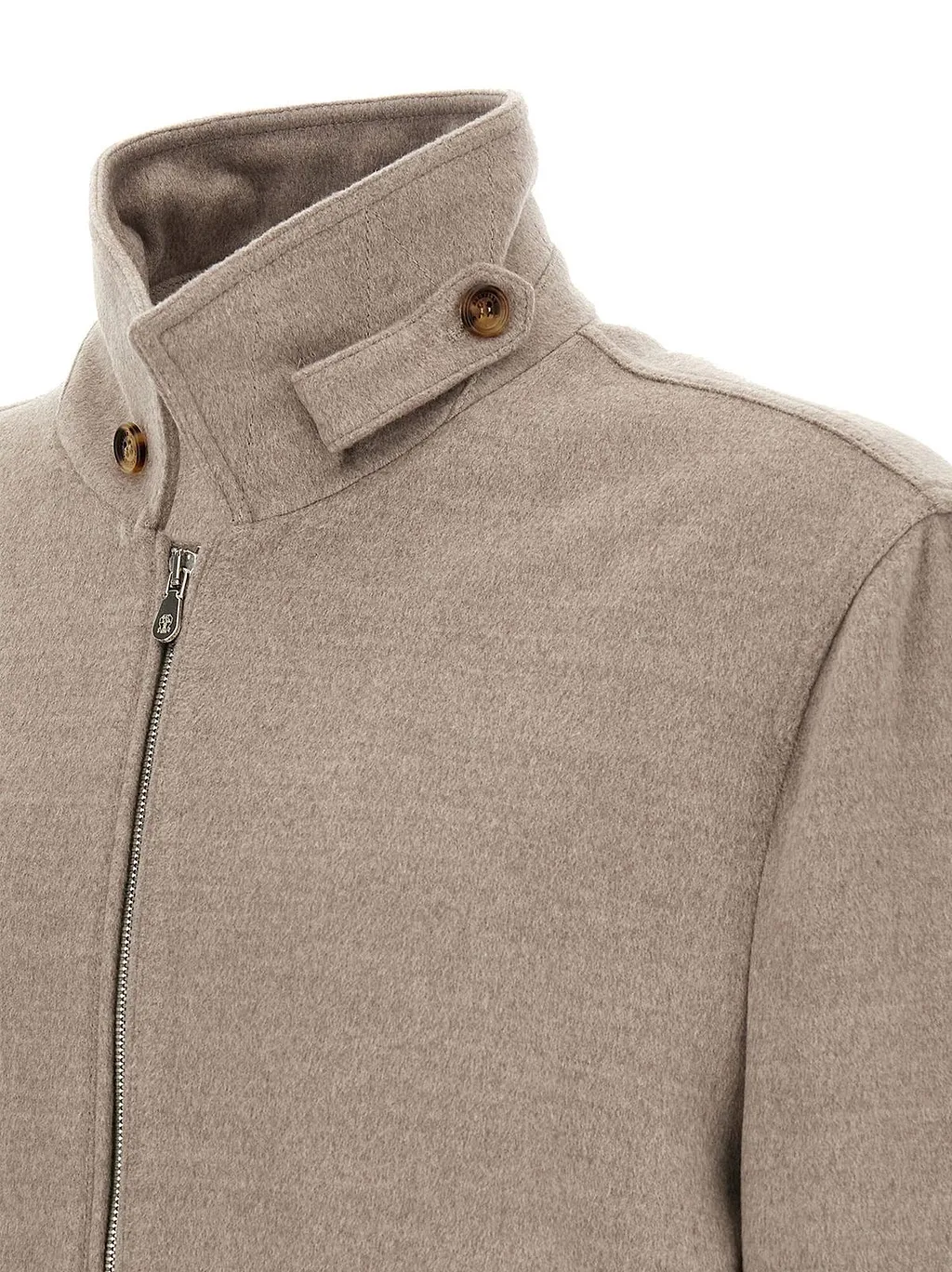 Brunello Cucinelli High Neck Zip-Up Jacket