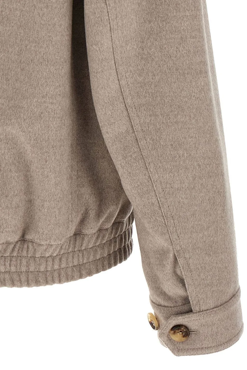 Brunello Cucinelli High Neck Zip-Up Jacket