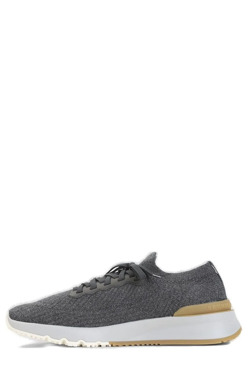Brunello Cucinelli Knitted Lace-Up Sneakers