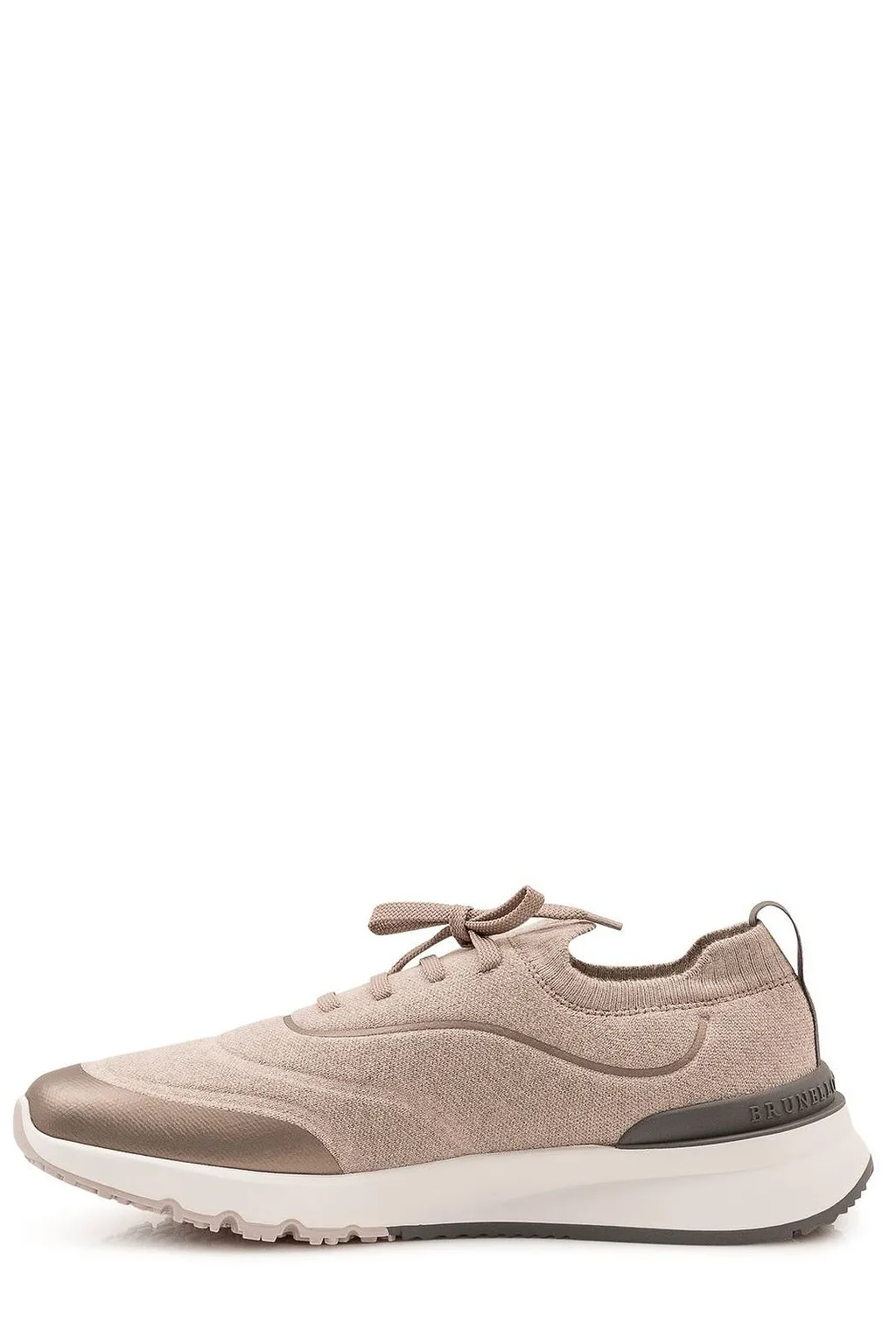 Brunello Cucinelli Knit Panel Low-Top Sneakers