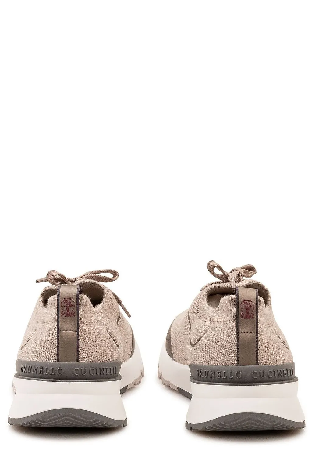 Brunello Cucinelli Knit Panel Low-Top Sneakers