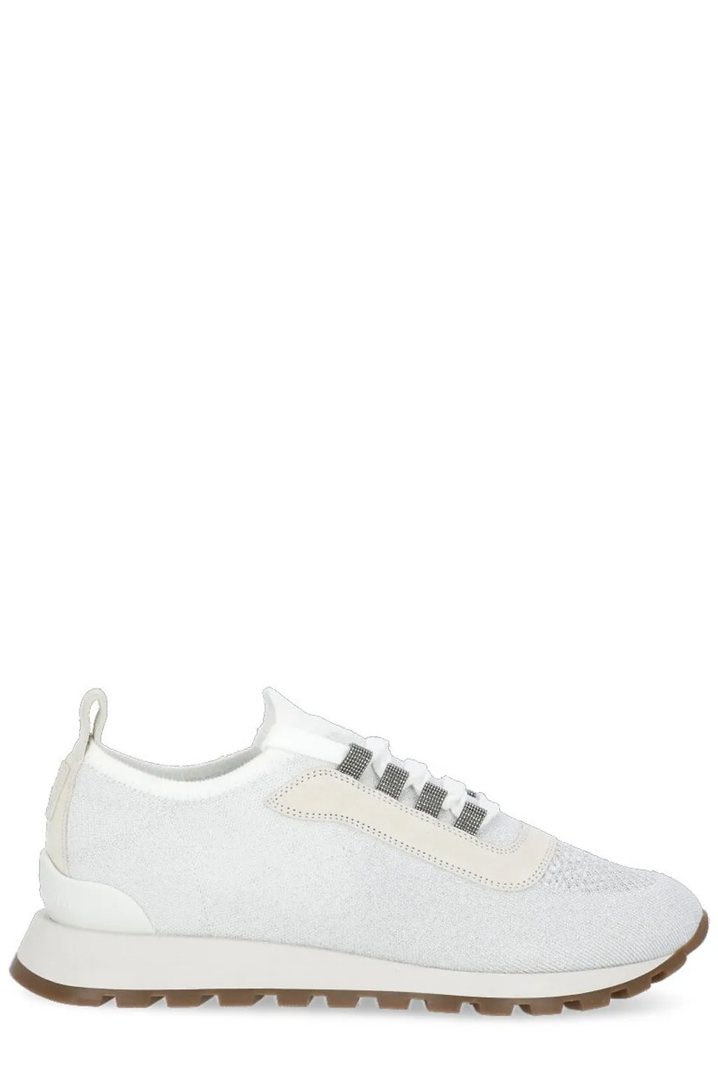 Brunello Cucinelli Knitted Lace-Up Sneakers