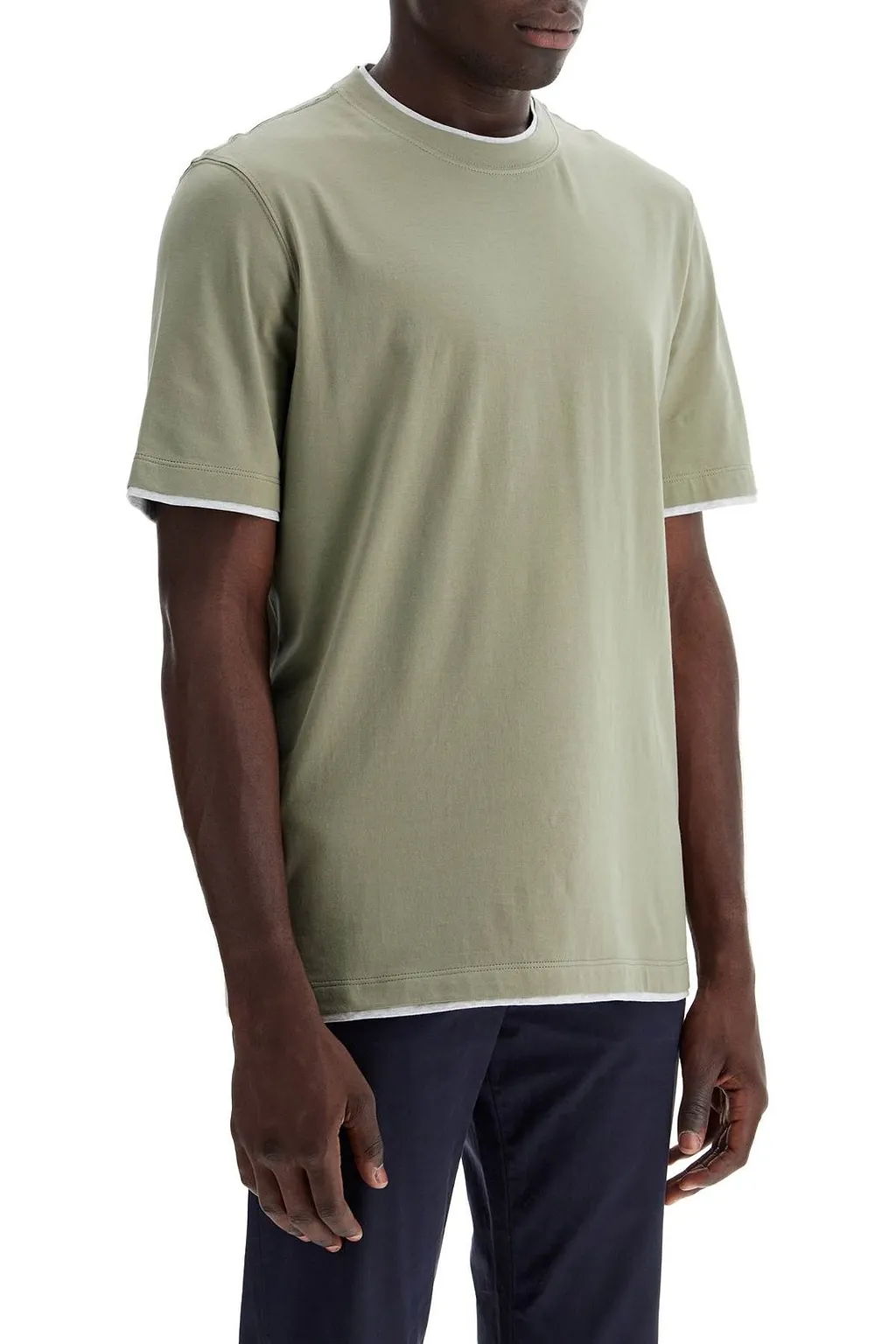 Brunello Cucinelli Layered-Effect Crewneck T-Shirt